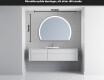 Elegant LED Halvmåne Speil - For Bad W222 #5