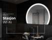 Elegant LED Halvmåne Speil - For Bad W222 #8