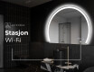 Elegant LED Halvmåne Speil - For Bad W222 #7