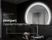 Elegant LED Halvmåne Speil - For Bad W222 #9