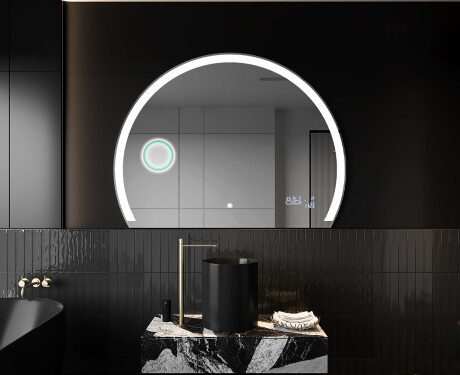 Elegant LED Halvmåne Speil - For Bad W222 #10