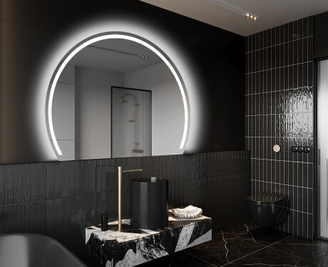 Elegant LED Halvmåne Speil - For Bad W223