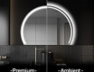 Elegant LED Halvmåne Speil - For Bad W223