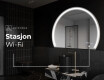 Elegant LED Halvmåne Speil - For Bad W223 #8