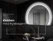 Elegant LED Halvmåne Speil - For Bad W223 #8