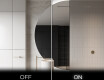 Elegant LED Halvmåne Speil - For Bad D221 #3