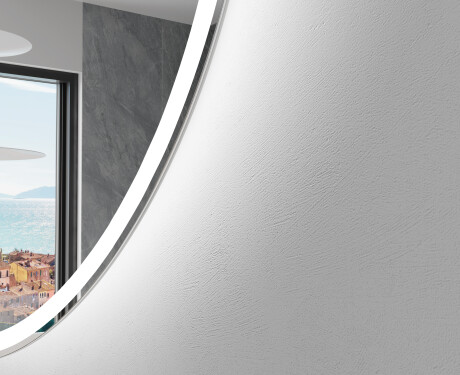 Elegant LED Halvmåne Speil - For Bad D222 #2