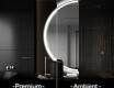Elegant LED Halvmåne Speil - For Bad D222
