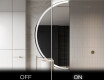 Elegant LED Halvmåne Speil - For Bad D222 #3