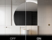 Elegant LED Halvmåne Speil - For Bad X221 #3