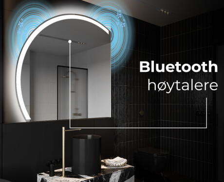 Elegant LED Halvmåne Speil - For Bad X222 #5