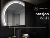 Elegant LED Halvmåne Speil - For Bad X222 #6