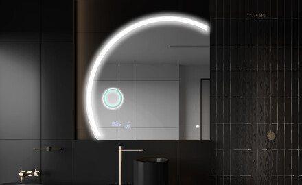 Elegant LED Halvmåne Speil - For Bad X222