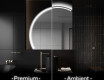 Elegant LED Halvmåne Speil - For Bad X223