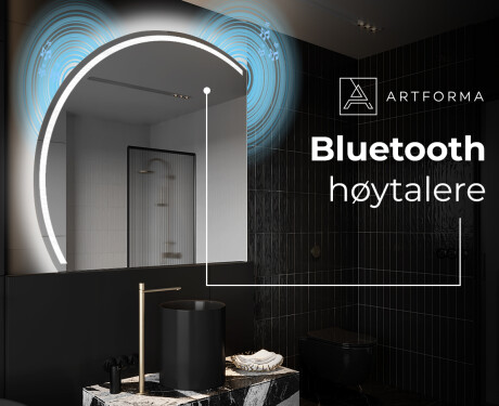 Elegant LED Halvmåne Speil - For Bad X223 #5