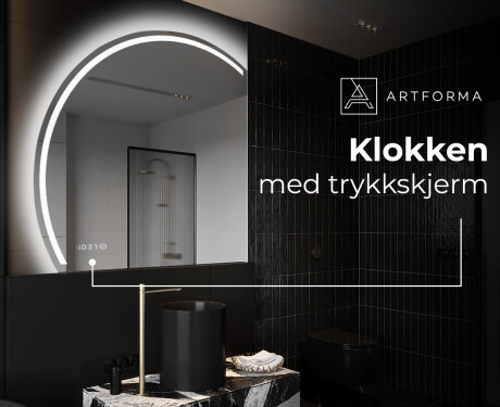 Elegant LED Halvmåne Speil - For Bad X223 #7