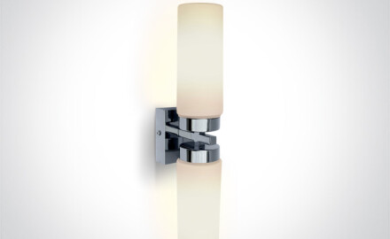 ANAVRA vegglampe 40 W, IP44, forkrommet
