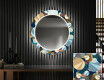 Rundt Dekorativt Speil Med LED-belysning Til Spisestue - Ball #1