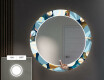 Rundt Dekorativt Speil Med LED-belysning Til Spisestue - Ball #4