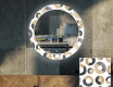 Rundt Dekorativt Speil Med LED-belysning Til Stue - Donuts #1