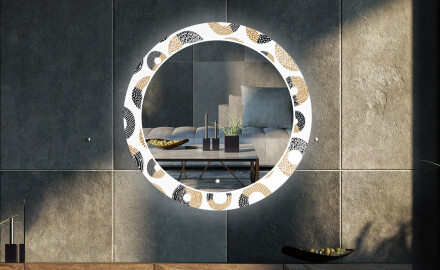 Rundt Dekorativt Speil Med LED-belysning Til Stue - Donuts