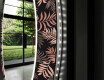 Rundt Dekorativt Speil Med LED-belysning Til Stue - Jungle #11