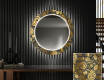 Rundt Dekorativt Speil Med LED-belysning Til Spisestue - Ancient Pattern #1