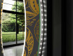 Rundt Dekorativt Speil Med LED-belysning Til Spisestue - Ancient Pattern #11