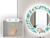 Et Rundt Dekorativt Speil Med Led-belysning Til Barnerom - Abstract Seamless #5