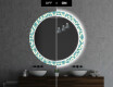 Et Rundt Dekorativt Speil Med Led-belysning Til Barnerom - Abstract Seamless #7