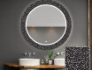 Et Rundt Dekorativt Speil Med Led-belysning Til Barnerom - Dotts #1