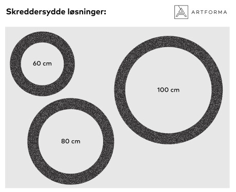 Et Rundt Dekorativt Speil Med Led-belysning Til Barnerom - Dotts #2