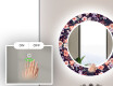 Et Rundt Dekorativt Speil Med Led-belysning Til Barnerom - Elegant Flowers #5