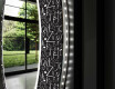 Et Rundt Dekorativt Speil Med Led-belysning Til Barnerom - Ghotic #11