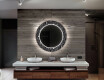 Et Rundt Dekorativt Speil Med Led-belysning Til Barnerom - Ghotic #12