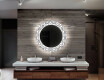 Et Rundt Dekorativt Speil Med Led-belysning Til Barnerom - Industrial #12