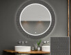 Et Rundt Dekorativt Speil Med Led-belysning Til Barnerom - Microcircuit