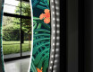 Et Rundt Dekorativt Speil Med Led-belysning Til Barnerom - Tropical #11