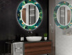 Et Rundt Dekorativt Speil Med Led-belysning Til Barnerom - Tropical #2