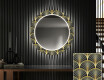 Rundt Dekorativt Speil Med LED-belysning Til Spisestue - Art Deco #1