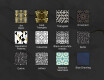 Rundt Dekorativt Speil Med LED-belysning Til Spisestue - Marble Pattern #10