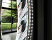 Rundt Dekorativt Speil Med LED-belysning Til Stue - Leaves #11