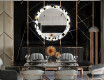 Rundt Dekorativt Speil Med LED-belysning Til Spisestue - Geometric Patterns #12