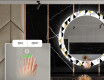 Rundt Dekorativt Speil Med LED-belysning Til Spisestue - Geometric Patterns #5