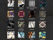 Rundt Dekorativt Speil Med LED-belysning Til Spisestue - Geometric Patterns #9