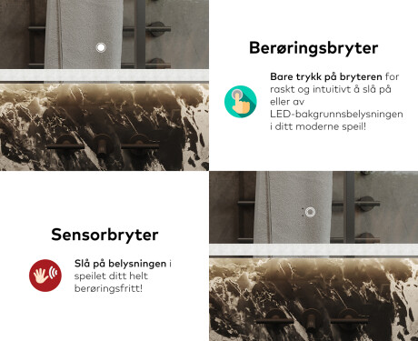 Speil Til Bad Med Lys L146 #9