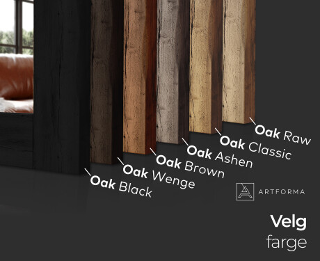 Vertikal rektangulaere veggspeil med treramme L224 #3