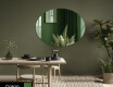 Ovale dekorativt speil på vegg L178