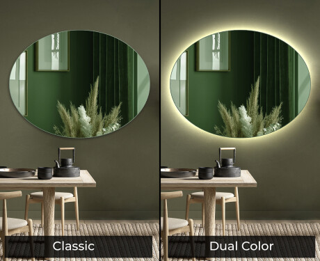 Ovale dekorativt speil på vegg L178 #9
