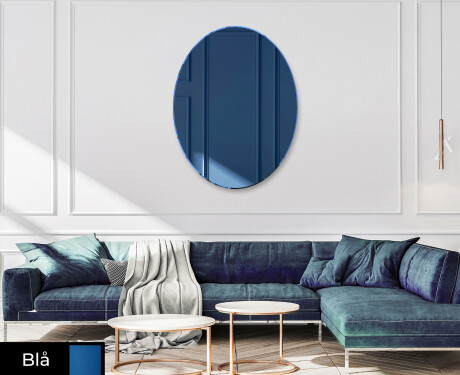 Ovale moderne dekorativt veggspeil L179 #3